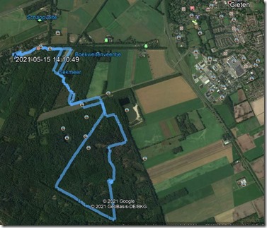 Wandeling 9 km bij Eext